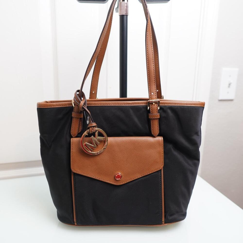 Michael Kors Jet Set Nylon Tote Black